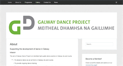 Desktop Screenshot of galwaydanceproject.com